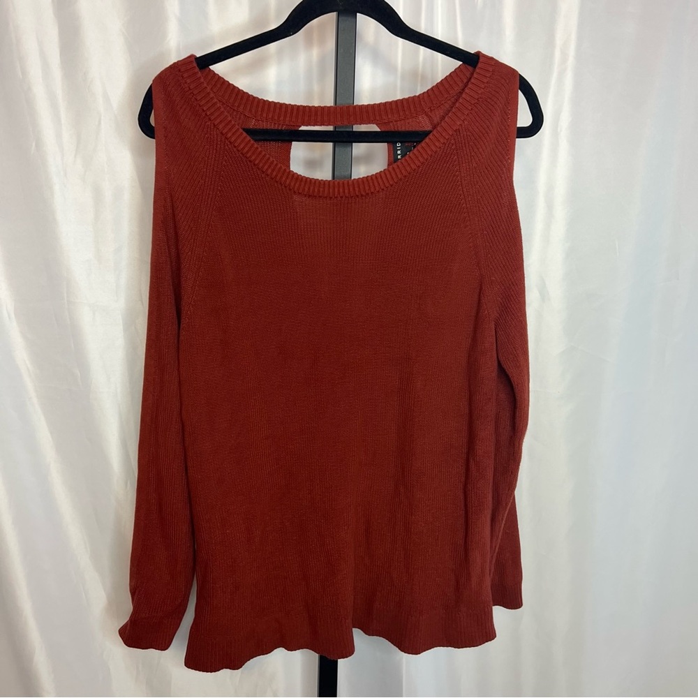 Torrid Pullover Cold Shoulder Sweater, size 1X